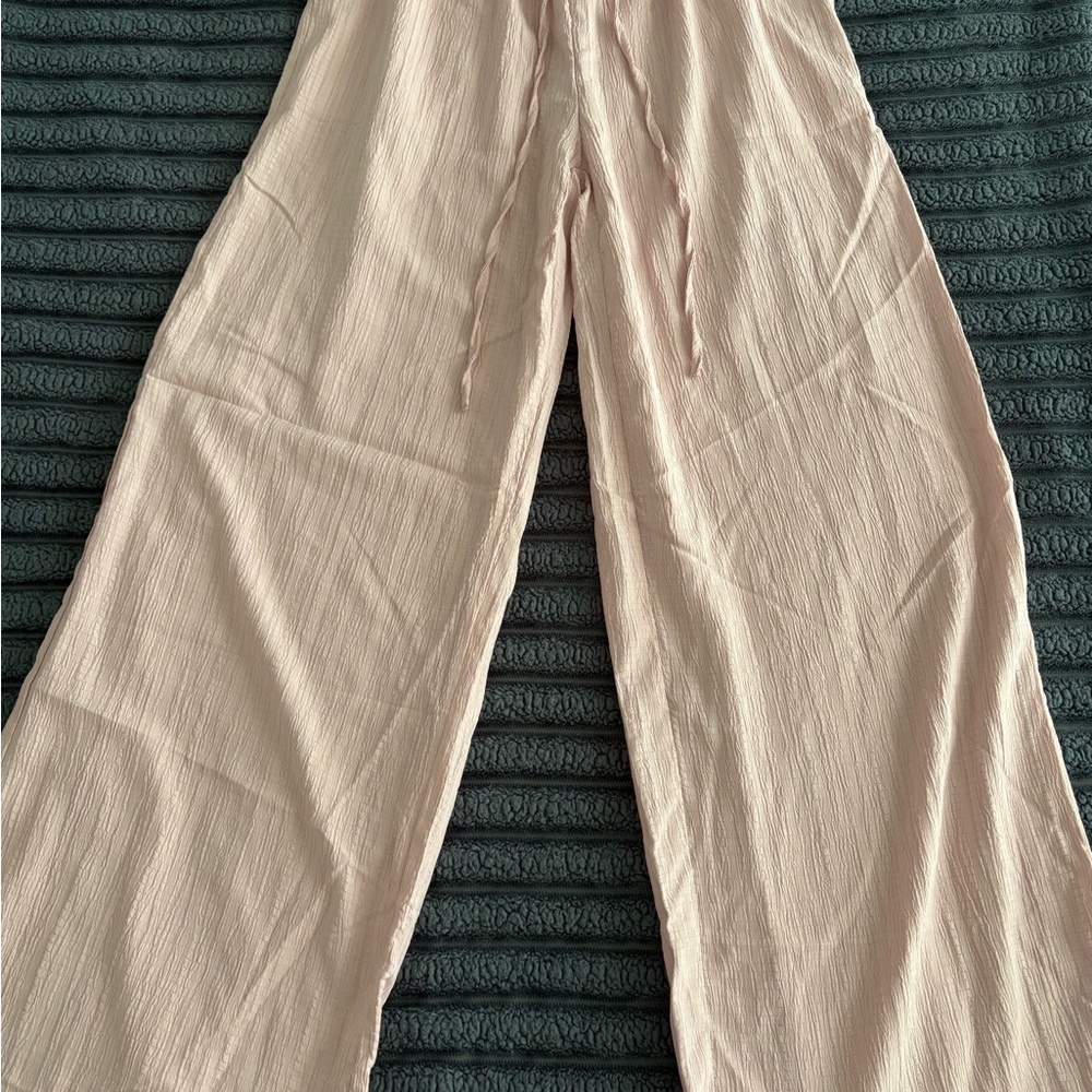 SHEIN Cream Wide Leg Pants